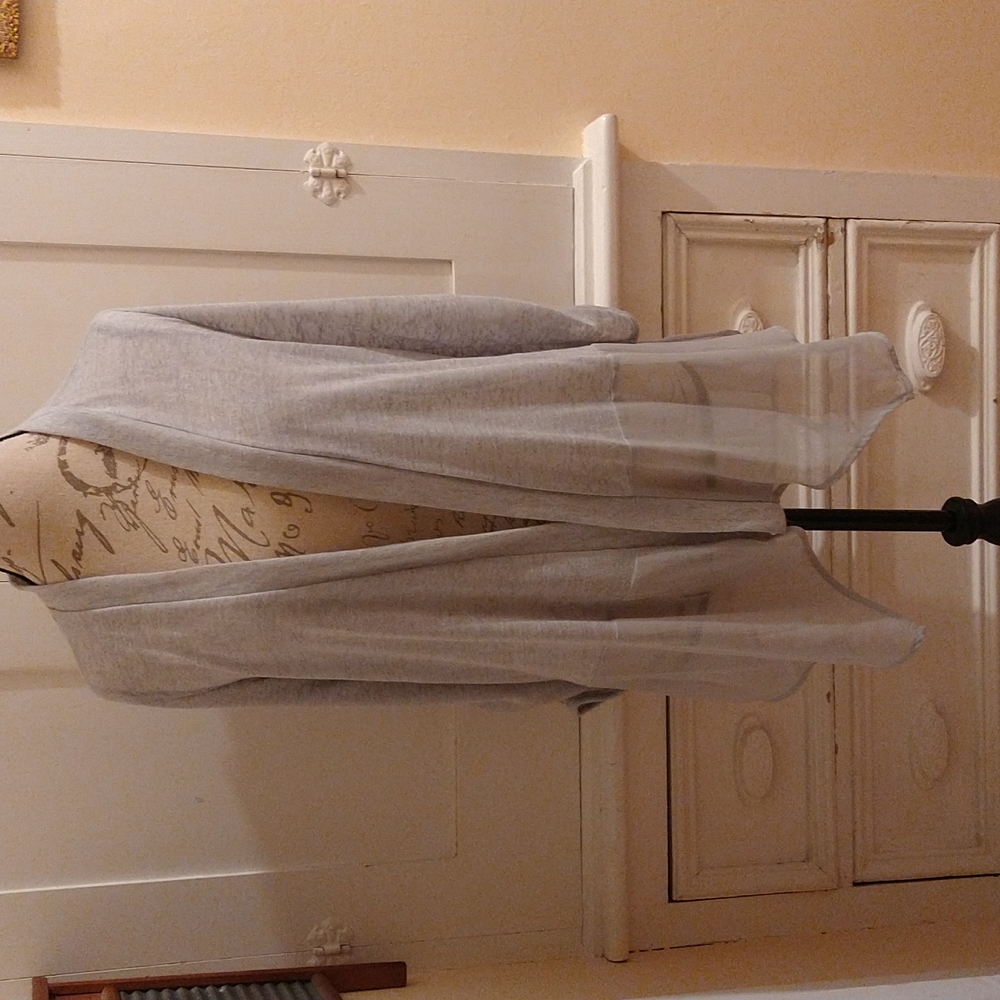 NWT a. moon light gray knit jacket Sz M